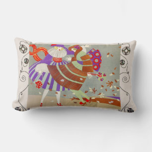 AUTUMNSTÜCKE IN DEN geometrischen Wirbel WIND/SCH Lendenkissen