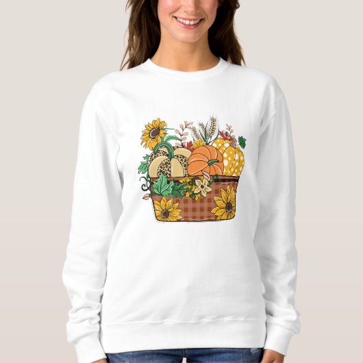 AUTUMNTHEMENBASKET DES FALL HARVEST SWEATSHIRT (Vorderseite)