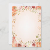 Autumny Dankesliste A bis Z Erntedank Card Einladung (Rückseite)