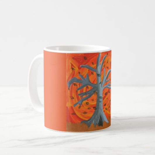 "Autums Fall-" Kunst-Druck-Kaffee-Tasse Kaffeetasse (Vorderseite Links)