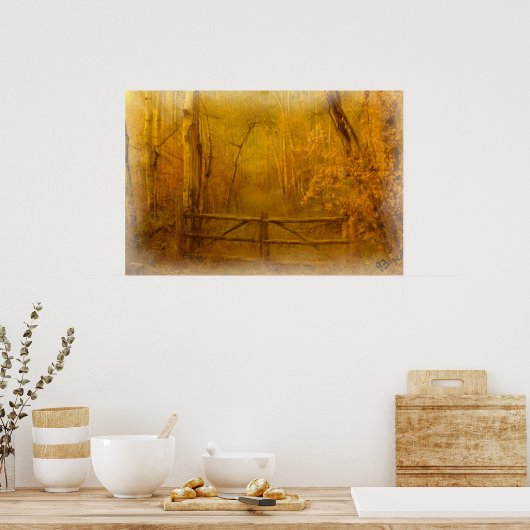 AUTUMS-GATE-DRUCK POSTER (Küche)