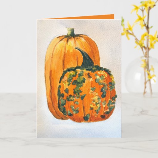 Autunm Pumpkins Blank Innen Karte (Gelbe Blume)