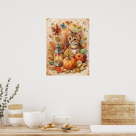 Autunm Pumpkins Poster (Küche)