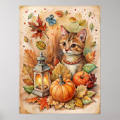 Autunm Pumpkins Poster (Vorne)