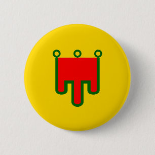 Auvergne-Flagge - französisches Franchisenland Button