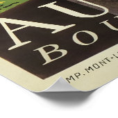 Auvergne, Frankreich, Reiseplakat Poster (Ecke)