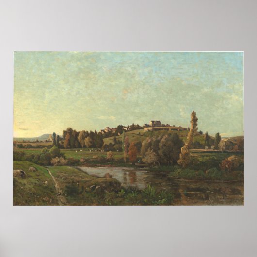 Auvergne - Henri-Joseph Harpignies Kunst Poster (Vorne)