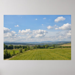 Auvergne-Region im Massif Central von Frankreich Poster