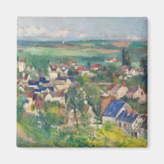 Auvers, Panoramablick von Paul Cézanne Magnet (Vorne)