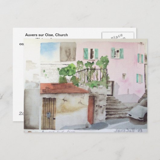 Auvers sur Oise, Postkarte 2 (Vorne/Hinten)