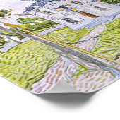 Auvers Town Hall 14 Juli 1890, Vincent van Gogh Poster (Ecke)