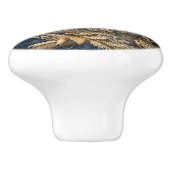 Auwl auf Perle mit Vollmond Keramikknauf (Seitenansicht)