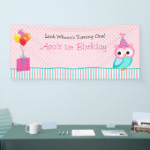 Auwl Banner (Personalisiert) - Mädchen 1. Geburtst (Messe)