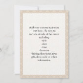 Auwl mit Mustache und Hut Einladung (Rückseite)