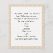 Auwl mit Mustache und Hut Flyer (Hinten)