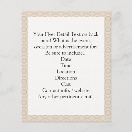 Auwl mit Mustache und Hut Flyer (Hinten)