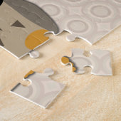 Auwl mit Mustache und Hut Puzzle (Seite)