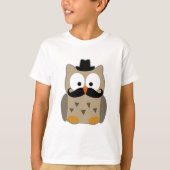 Auwl mit Mustache und Hut T-Shirt (Vorderseite)