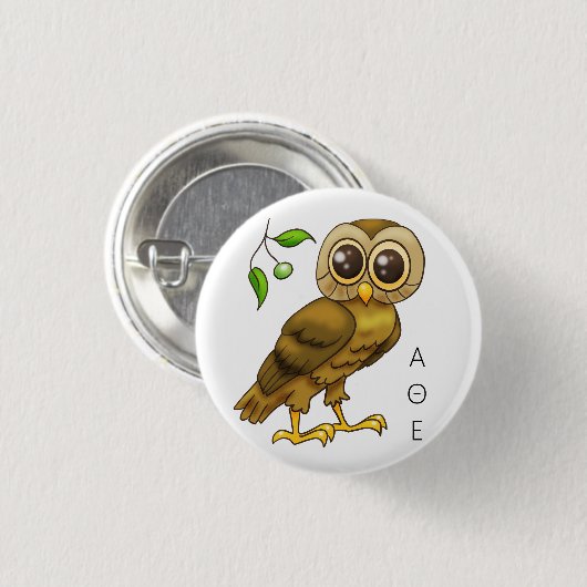Auwl of Athena Button (Vorne & Hinten)