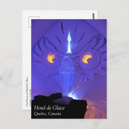 Auwl Room, Hotel de Glace, Quebec, Kanada Postkarte (Vorne/Hinten)