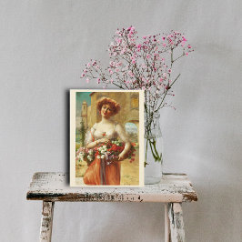 Aux Rose von Emile Vernon Postkarte