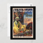Aux Trois Quartiers Postkarte (Vorne/Hinten)