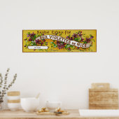 Aux Violettes De Nice Soap Label Paris, Frankreich Poster (Küche)