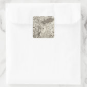 Auxerre Quadratischer Aufkleber (Tasche)