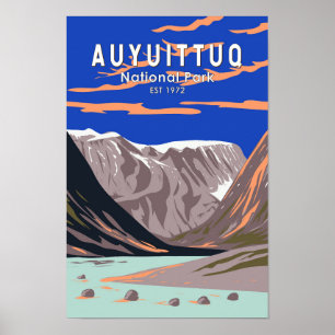 Auyuittuq Nationalpark Kanada Reisen Kunst Vintag Poster