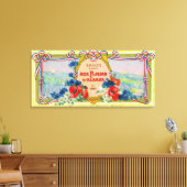 Auz Fleurs D'Alsace Soap LabelParis, Frankreich Leinwanddruck (Insitu (Wohnzimmer))