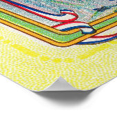 Auz Fleurs D'Alsace Soap LabelParis, Frankreich Poster (Ecke)