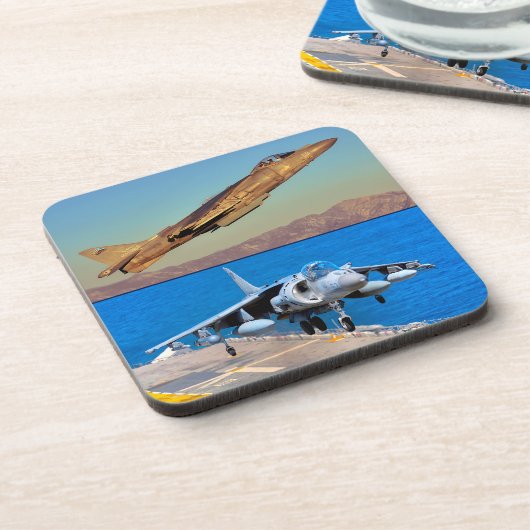 AV-8B HARRIER II GETRÄNKEUNTERSETZER (Linke Seite)