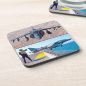 AV-8B HARRIER II GETRÄNKEUNTERSETZER (Linke Seite)