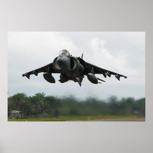AV-8B Harrier II-Luftfahrzeug Poster (Vorne)