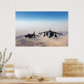 AV-8B Harrier II-Luftfahrzeug Poster (Küche)