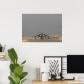 AV-8B Harrier II-Luftfahrzeug Poster (Heimbüro)