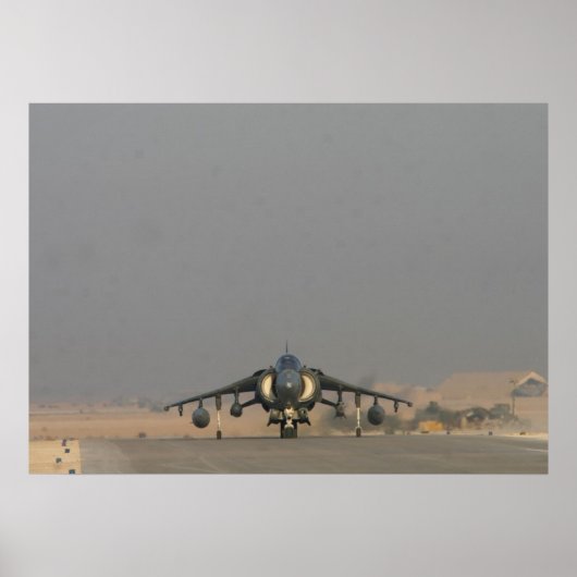 AV-8B Harrier II-Luftfahrzeug Poster (Vorne)