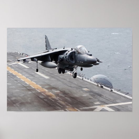 AV-8B Harrier II-Luftfahrzeug Poster (Vorne)