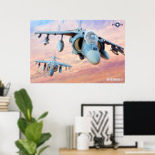 AV-8B HARRIER II POSTER (Heimbüro)