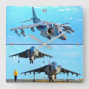 AV-8B HARRIER II QUADRATISCHE WANDUHR