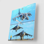 AV-8B HARRIER II QUADRATISCHE WANDUHR (Winkel)