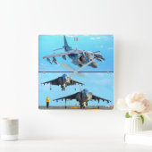 AV-8B HARRIER II QUADRATISCHE WANDUHR (Zuhause)