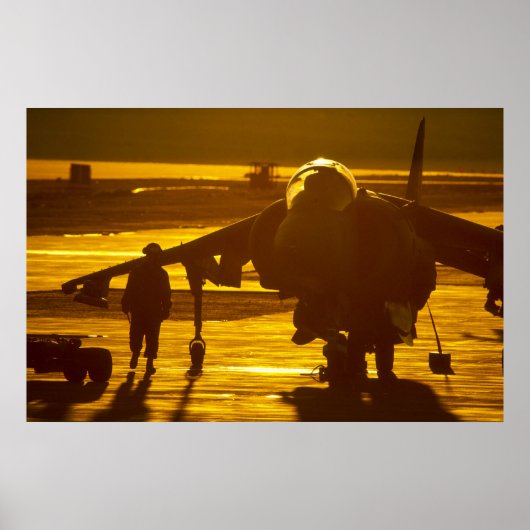 AV-8B Harrier Jet Poster (Vorne)