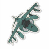 AV-8B Harrier, V/STOL-Attackenflugzeug Aufkleber (Vorderseite)