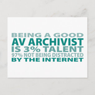 AV Archivist 3% Talent Postkarte