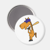 AV - Cartoon für Pferde im Baseball Magnet (Vorderseite/Rückseite)