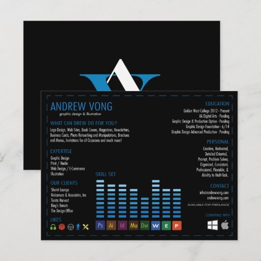 av_design postkarte (Vorne/Hinten)