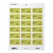 AV - Funny Snail Address Labels Adressaufkleber (Vorne)
