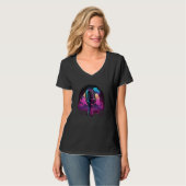 AV-Techniker Mikrofon Audiovisueller Techniker Ton T-Shirt (Vorderseite Vollansicht)