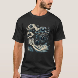AV-Techniker Schallwellen Kamera Audiovisuell Tech T-Shirt